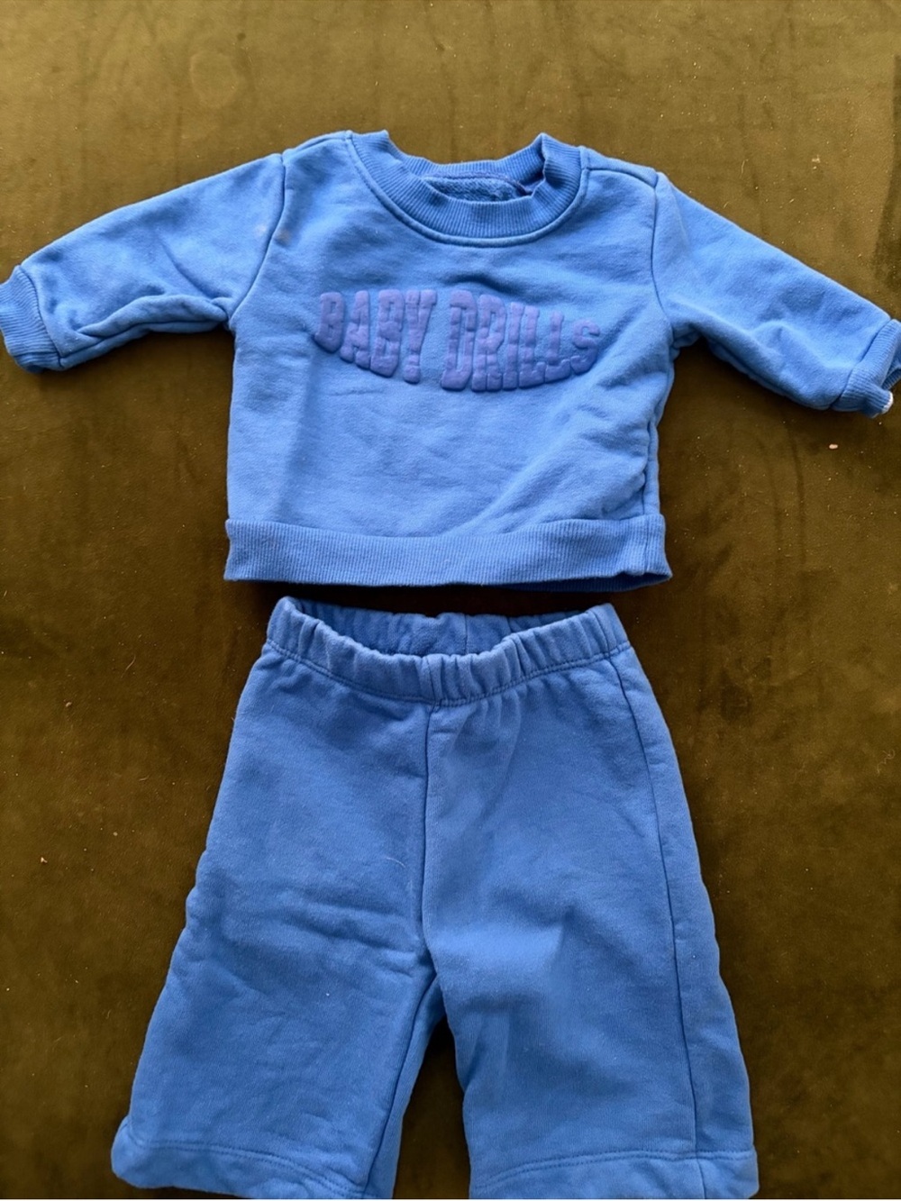 Daily Drills baby Blue Sweatshirt & pants Set -